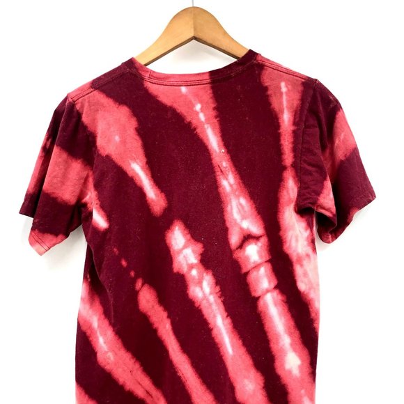 ADIDAS Go To Tee Red Tie Dye Short Sleeve Shirt - Picture 8 of 14